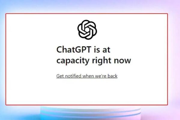 chatgpt capacity right now